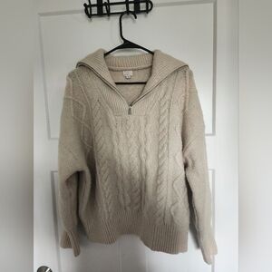 a new day knitted quarter zip